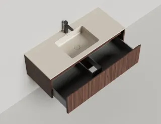 Подвесная тумба Salini Domino 27D212ON 120см шпон Onda Plus